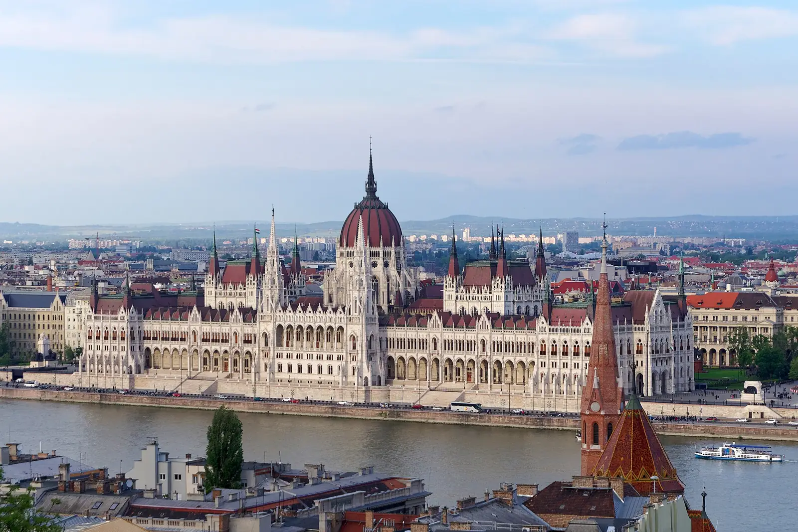 The Hungarian Parliament Building on the Danube, Budapest