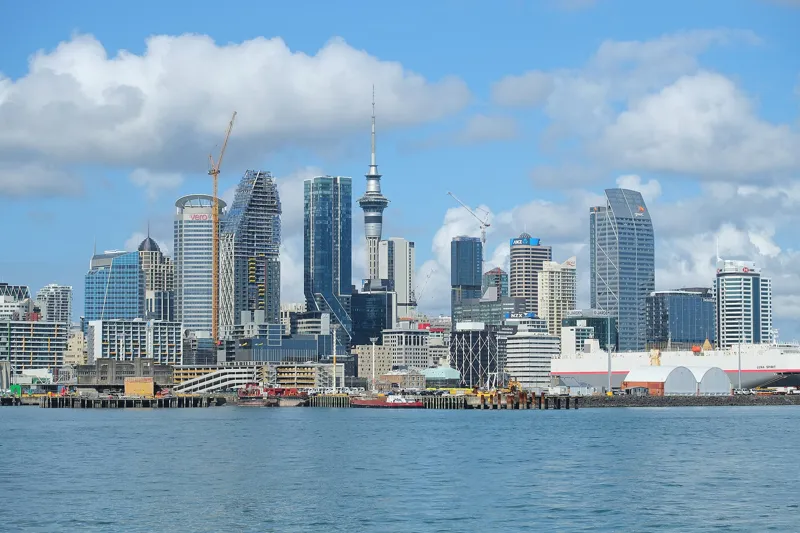 The Auckland skyline and Sky Tower